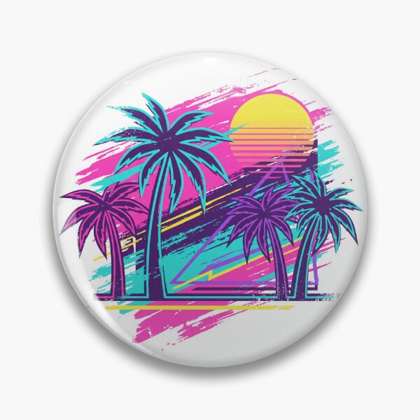 Item preview, 80s palm tree cool neon retro vaporwave designed and sold by storethirteen.