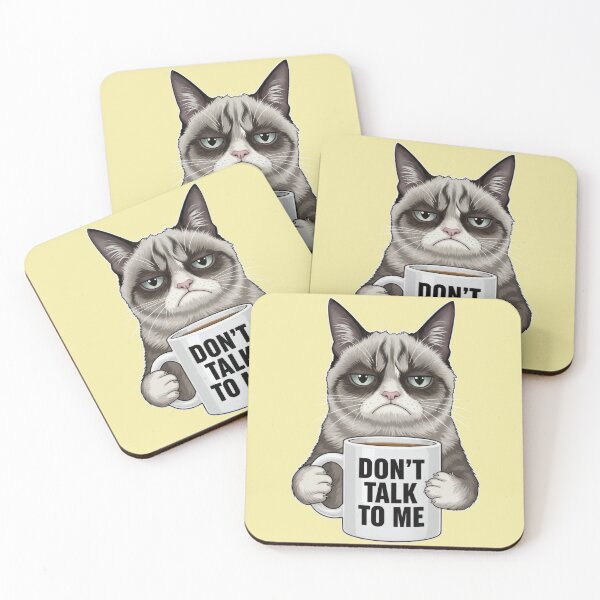 Item preview, Grumpy Cat Don't Talk To Me - Funny Coffee Cat Illustration designed and sold by Valeriia_Isaieva.