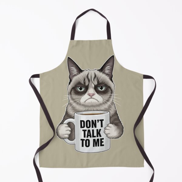 Item preview, Grumpy Cat Don't Talk To Me - Funny Coffee Cat Illustration designed and sold by Valeriia_Isaieva.