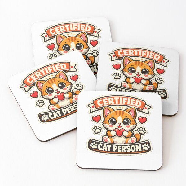 Artikelvorschau, Cute Certified Cat Person Cartoon Cat Design entworfen und verkauft von Wolf Creator.