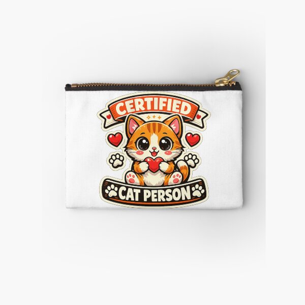 Item preview, Cute Certified Cat Person Cartoon Cat Design designed and sold by Wolf Creator.