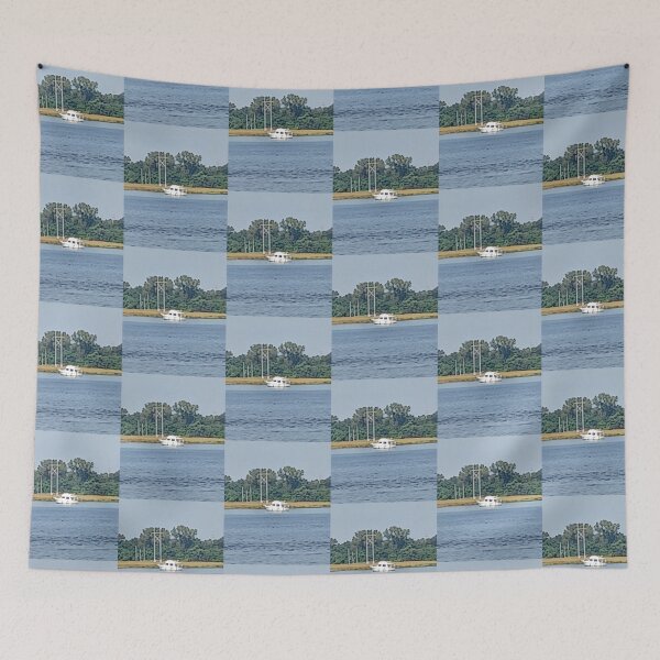 Item preview, Small Boat on Cooper River Photo designed and sold by chucktownjax.
