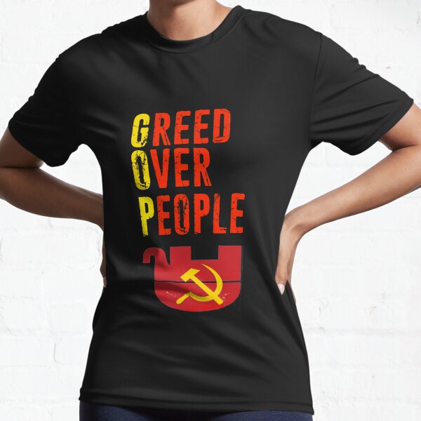 Item preview, Greed Over People GOP Russia Resist Russian Elephant Republican designed and sold by funnytshirtemp.