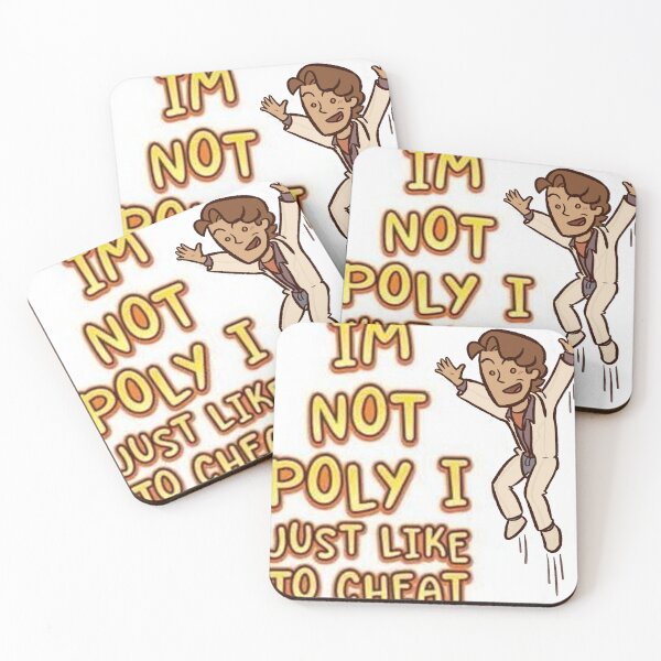 Item preview, I'M NOT POLY I JUST LIKE TO CHEAT (Whizzer Falsettos) designed and sold by Drawing in Trousers.