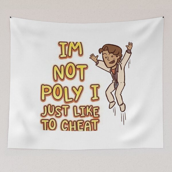 Item preview, I'M NOT POLY I JUST LIKE TO CHEAT (Whizzer Falsettos) designed and sold by Drawing in Trousers.