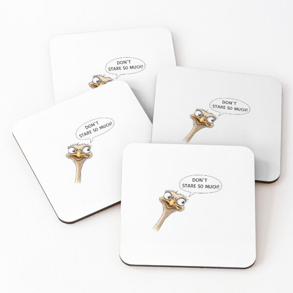 Item preview, Cross-Eyed Ostrich – Don’t Stare So Much designed and sold by Jokememe.