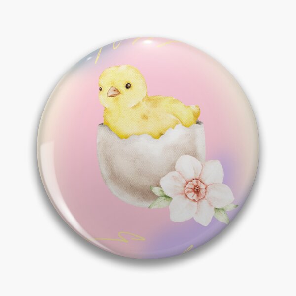Item preview, Pastel Watercolor Easter Chick Spring Illustration designed and sold by eclipsesprints.