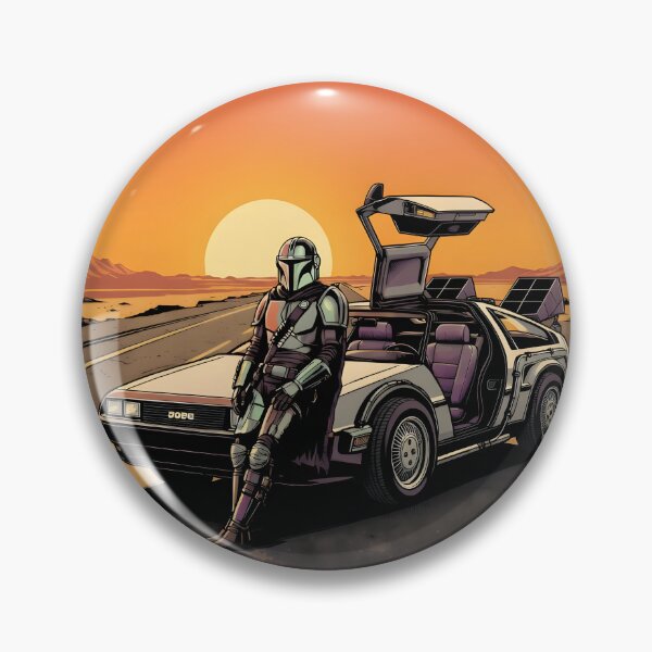 Item preview, The perfect sunset with mandalorian on his new car designed and sold by THELOREAN.