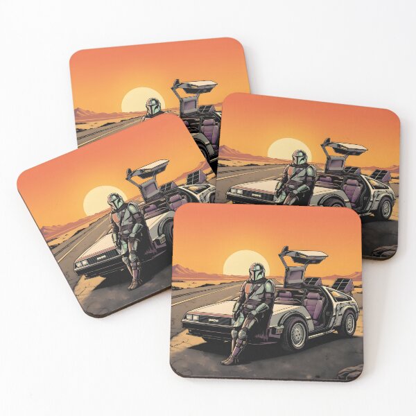 Item preview, The perfect sunset with mandalorian on his new car designed and sold by THELOREAN.