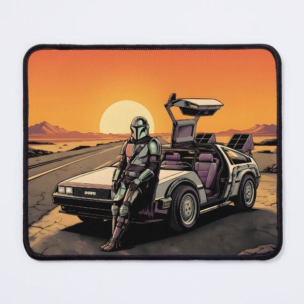 Item preview, The perfect sunset with mandalorian on his new car designed and sold by THELOREAN.