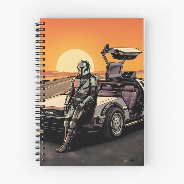 Item preview, The perfect sunset with mandalorian on his new car designed and sold by THELOREAN.