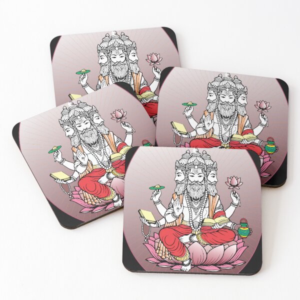 Item preview, Gods of India Art Series - Lord Brahma - The Creator in Hindu belief designed and sold by ArtGMerch.