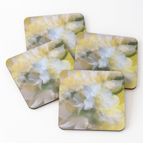 Item preview, Abstract Peruvian Lilies And Mums designed and sold by Lois  Bryan.
