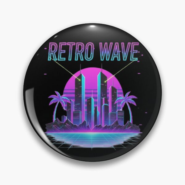 Item preview, "Retro Wave Synthwave City 80s Neon Sunset T-Shirt | Vaporwave Palm Trees Aesthetic Design" designed and sold by Unsololugar.