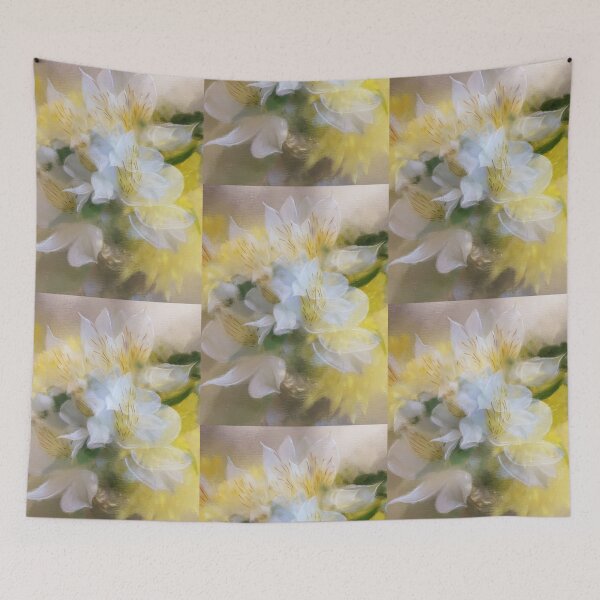 Item preview, Abstract Peruvian Lilies And Mums designed and sold by Lois  Bryan.