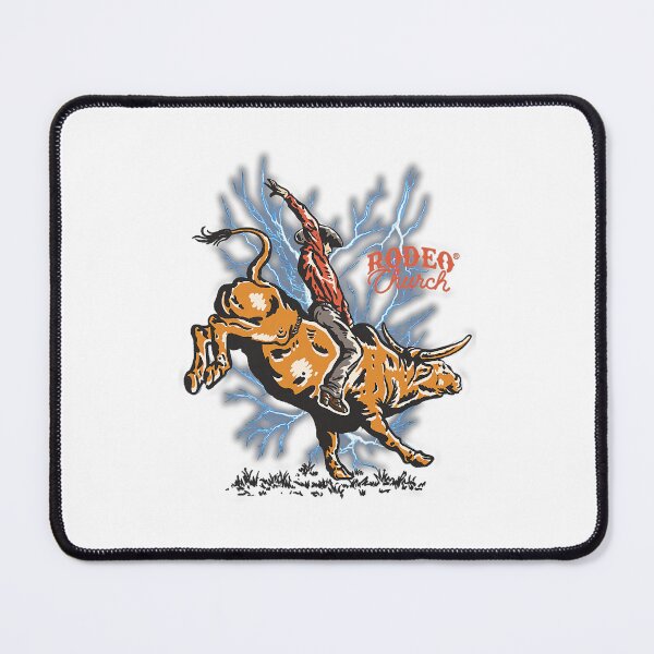 Item preview, Rodeo Church Bull With Lightning Christian Cowgirl Bible Verse Western designed and sold by barrycantre11.
