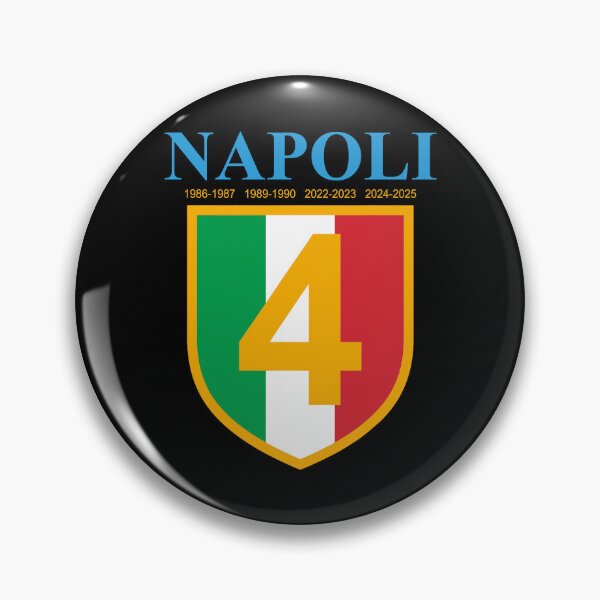 Item preview, Napoli 4th Title Tribute Italian Soccer Champions Graphic designed and sold by barrycantre11.