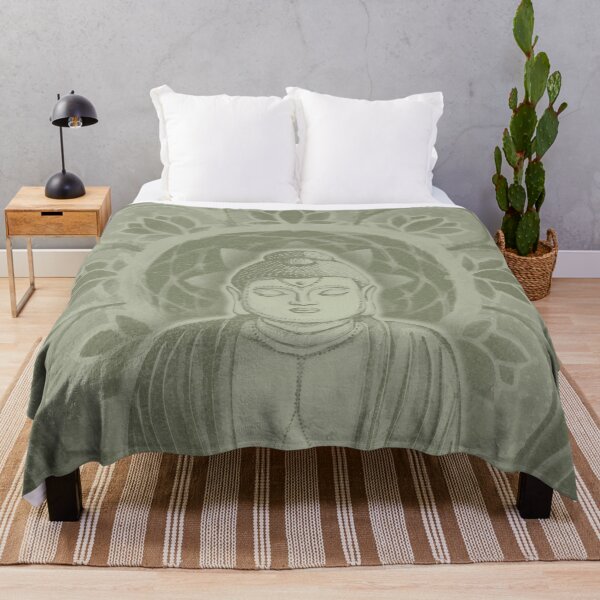 Item preview, Buddha Padma Watercolor - Sage + Tea designed and sold by Irene Estelle.