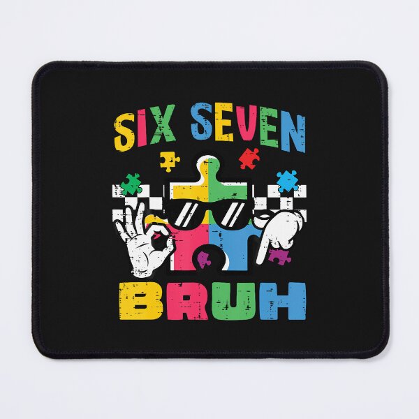 Item preview, Autism Puzzle Hand Six Seven Bruh designed and sold by Happycapyco.