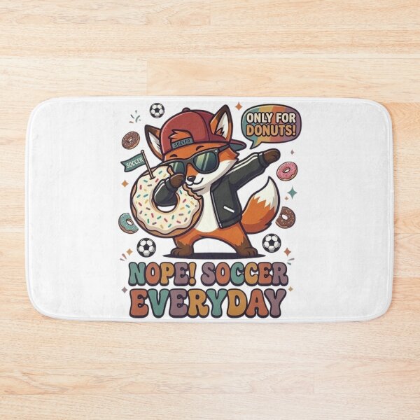 Item preview, Funny Soccer Fox Dabbing Donut Lover Retro Street Soccer designed and sold by Wear Sculpt.