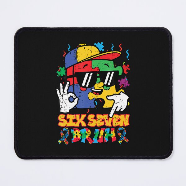 Item preview, Autism Awareness Puzzle Six Seven Bruh designed and sold by Happycapyco.