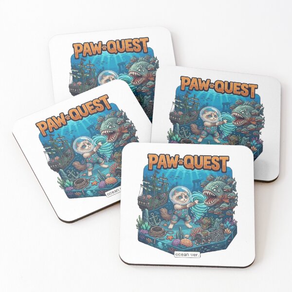 Item preview, Paw Quest Ocean Mage Cat – Pixel RPG Magic Battle Adventure designed and sold by PawMic.