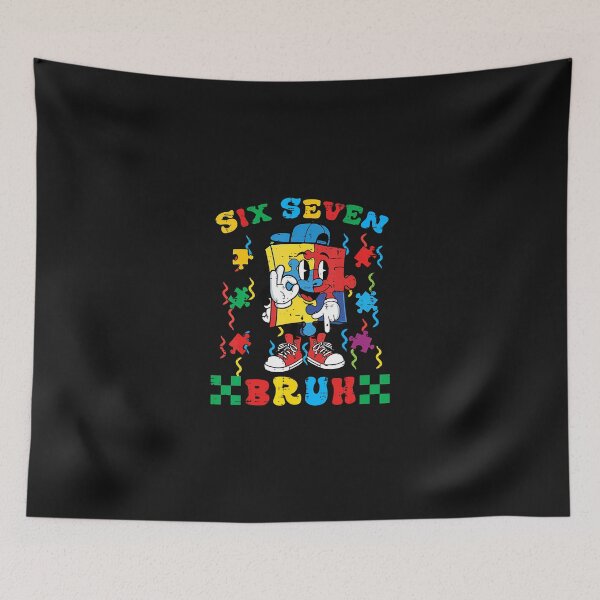 Item preview, Autism Puzzle Six Seven 67 Bruh designed and sold by Happycapyco.