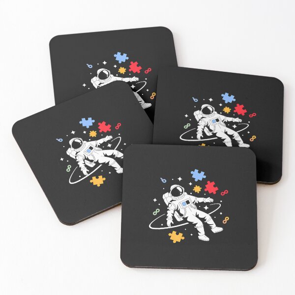 Item preview, Astronaut Autism Awareness Puzzle designed and sold by Happycapyco.