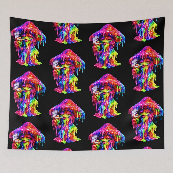 Item preview, Psychedelic Stoner Mushroom Dripping with Surreal Color designed and sold by SHHCreations.