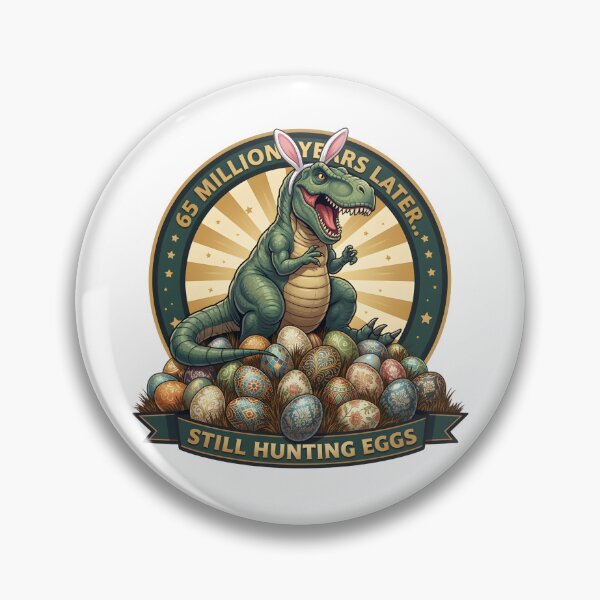 Item preview, Still Hunting Eggs – Funny T-Rex Easter Egg Hunter Design designed and sold by relso.