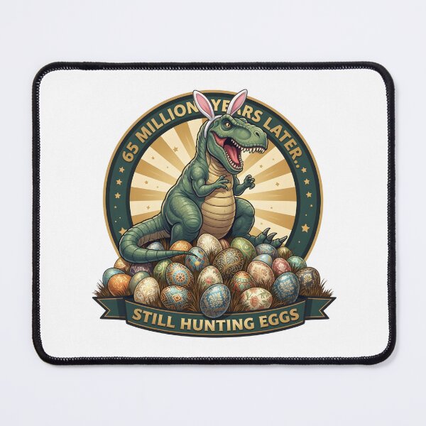 Item preview, Still Hunting Eggs – Funny T-Rex Easter Egg Hunter Design designed and sold by relso.