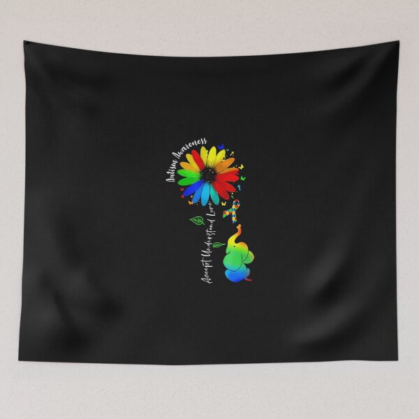 Item preview, Autism Awareness Sunflower Elephant designed and sold by Happycapyco.