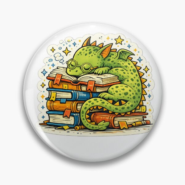 Item preview, Sleepy Book Dragon Cozy Fantasy Reader Nap designed and sold by Heathenicia.