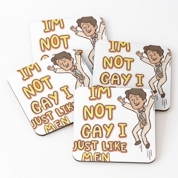 Item preview, I'M NOT GAY I JUST LIKE MEN (Marvin Falsettos) designed and sold by Drawing in Trousers.