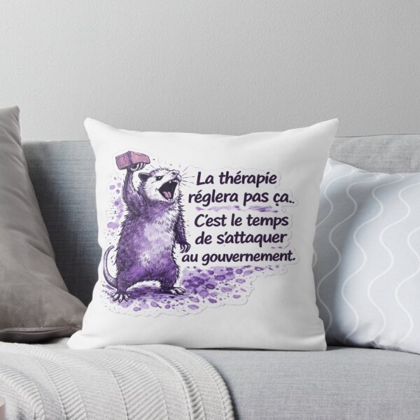 Item preview, La thérapie réglera pas ça. C'est le temps se s'en prendre au gouvernement. What For minied2 designed and sold by Myllady's Soundtrack and Stickers.