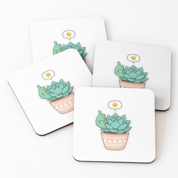 Item preview, Cute Succulent Thumbs Up Happy Plant T-Shirt | Funny Kawaii Plant Lover Gift designed and sold by Unsololugar.