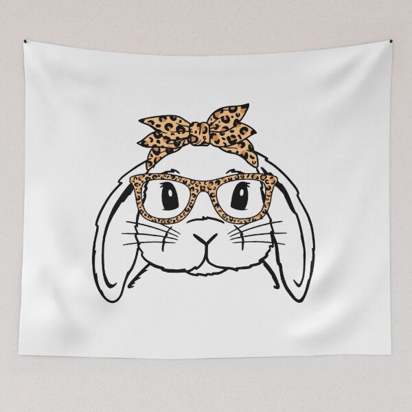 Item preview, Leopard Print Bunny Cute Animal Pattern  designed and sold by Pollock.