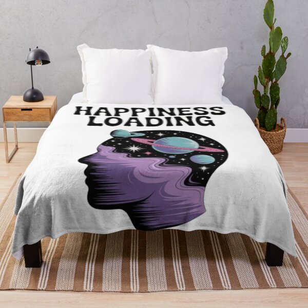 Item preview, Happiness Loading – Cosmic Mind Retro Space Illustration designed and sold by NewUSShop.