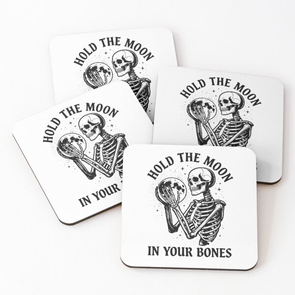 Item preview, Hold the Moon in Your Bones Skeleton Design, Gothic Aesthetic Lover Gift, Dark Fantasy Graphic Tee, Spooky Skeleton Art designed and sold by AsturShop.