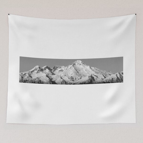 Item preview, Panoramic Mount Iliamna volcano (b&w) designed and sold by zumi.