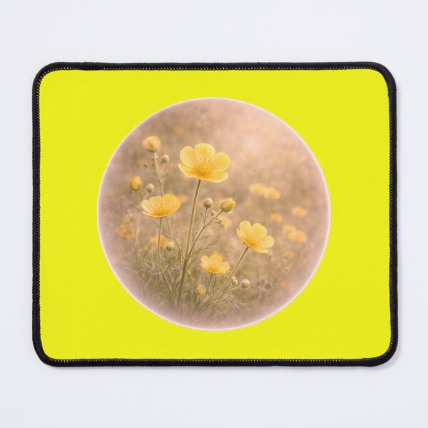 Item preview, Golden Meadow Buttercup – Delicate Floral Portrait designed and sold by TheJoyfulPen.