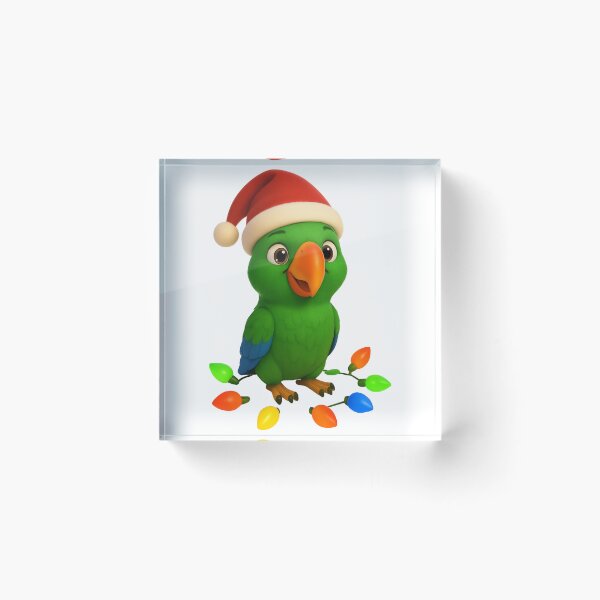 Item preview, Christmas Eclectus Parrot designed and sold by Sillytoe.