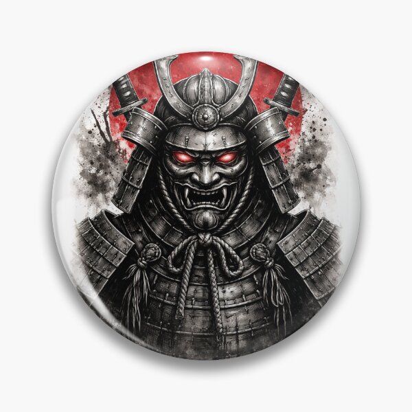 Item preview, Samurai Oni Mask Warrior Japanese Ink Art designed and sold by RenderSpace.