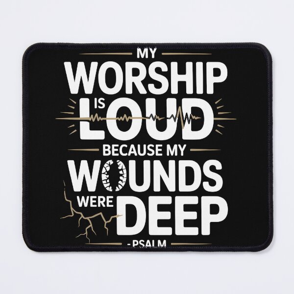 Item preview, My Worship is Loud Because My Wounds Were Deep Psalm designed and sold by Lina Caro.