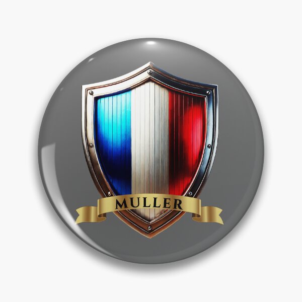 Artikelvorschau, Müller Frankreich Familiennamenschild entworfen und verkauft von Highlandkings.