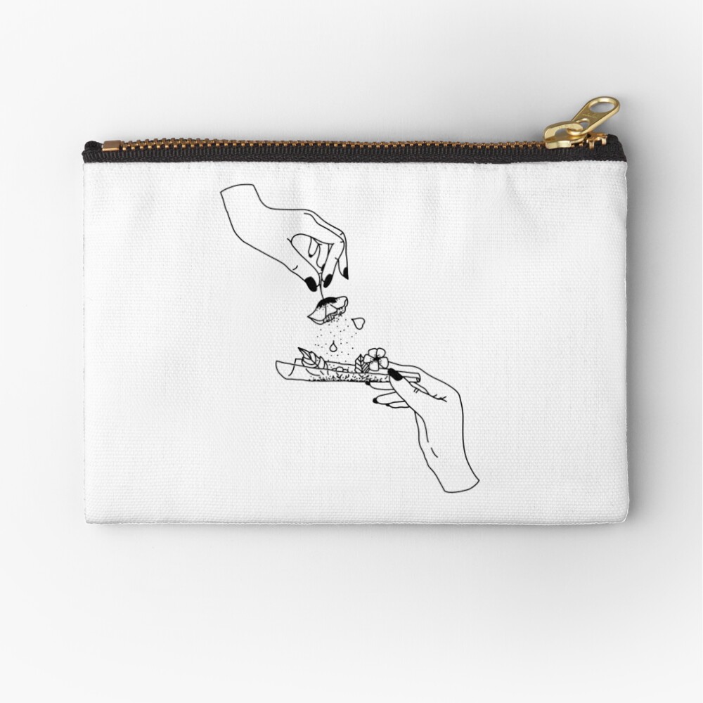 Weed flower Zipper Pouch