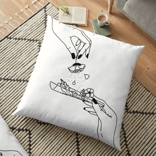 Weed flower Floor Pillow