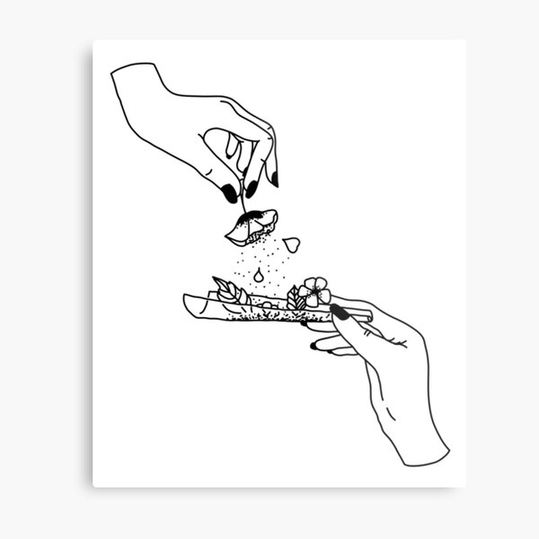 Weed flower Metal Print