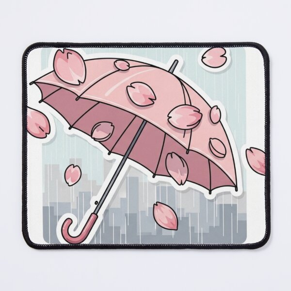 Item preview, an umbrella and flower petals designed and sold by Black Sorrow.