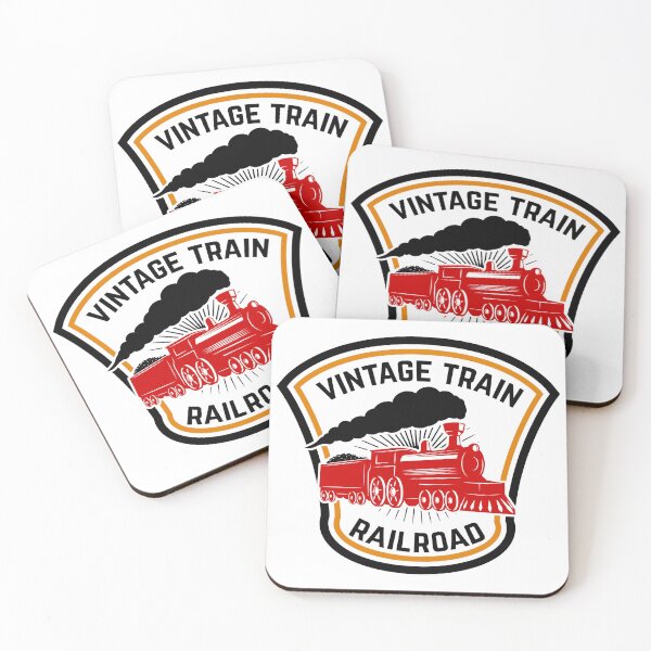 Item preview, Vintage Steam Train Badge Retro Railroad designed and sold by Pollock.